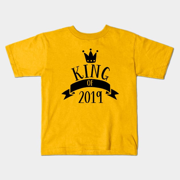 Holiday Series: King of 2019 New Year Kids T-Shirt by Jarecrow 